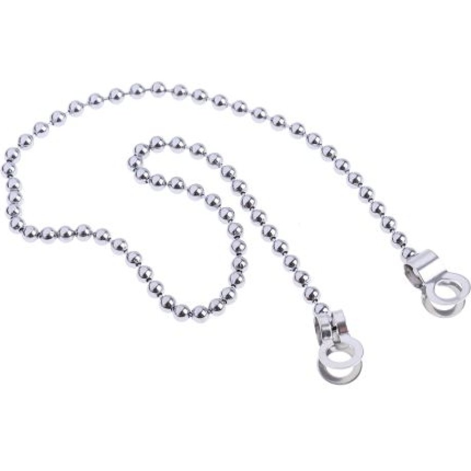 RS PRO Chrome Plated Brass Chain, 300mm Length