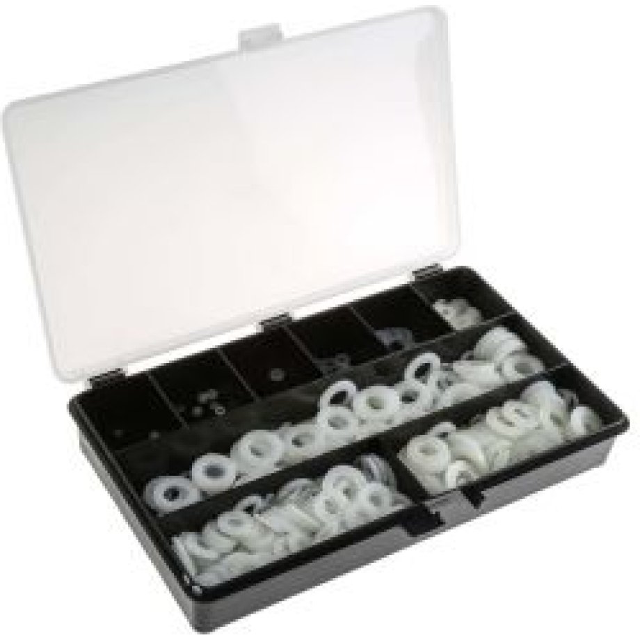 RS PRO 1500 piece Nylon Plain Washer Kit