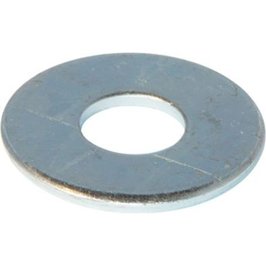 Zinc Plated Steel Plain Washers, 3/16in